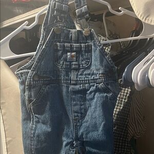Carhartt Toddler Dark Blue Denim Overalls